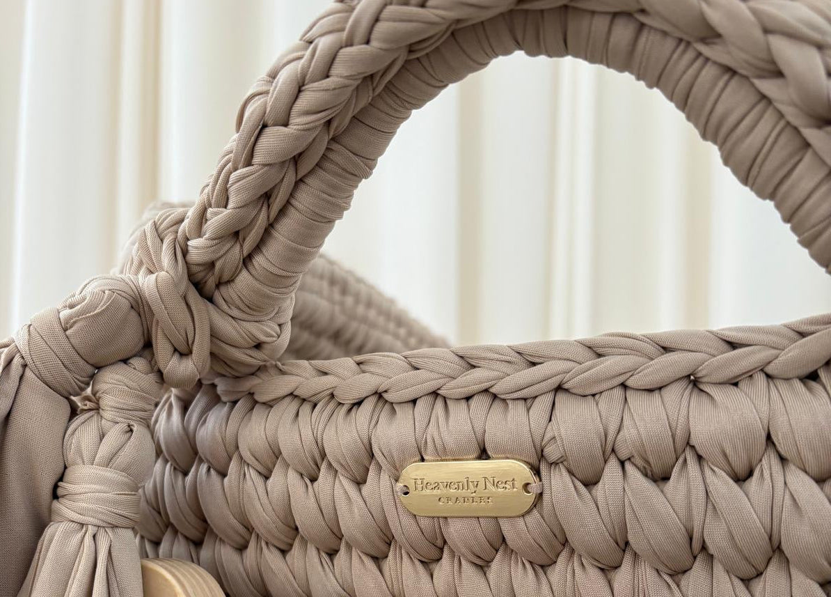 Oat Signature Knit Bassinet Set