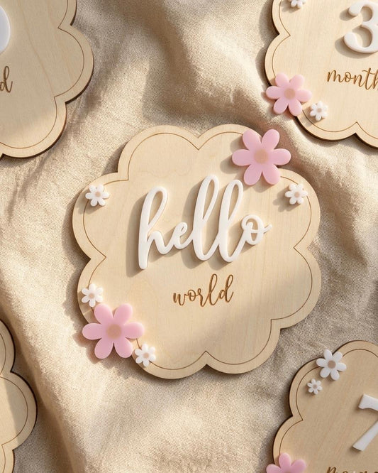 Daisy Flower Milestone Set