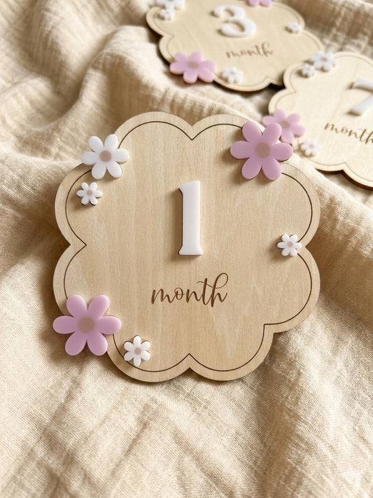 Daisy Flower Milestone Set