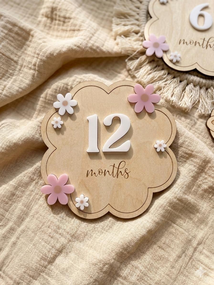Daisy Flower Milestone Set