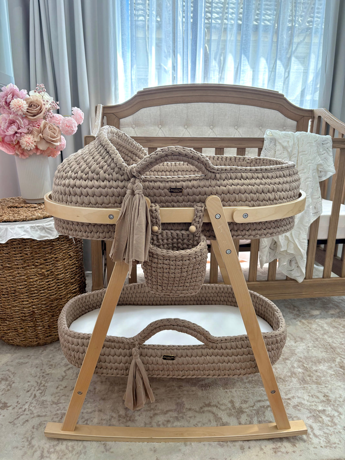 Oat Signature Knit Bassinet Set