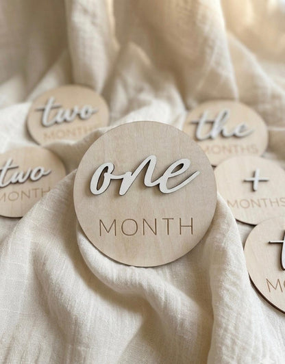 Acrylic & Wood Milestone Set