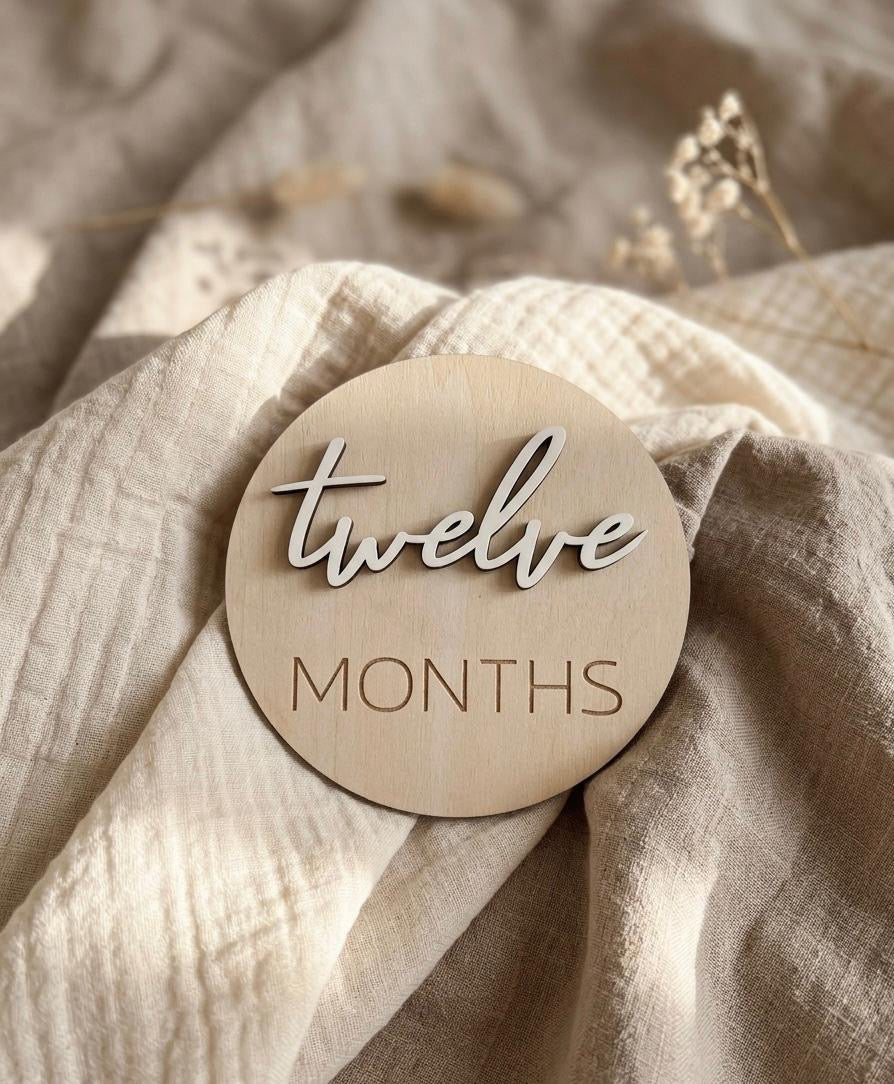 Acrylic & Wood Milestone Set