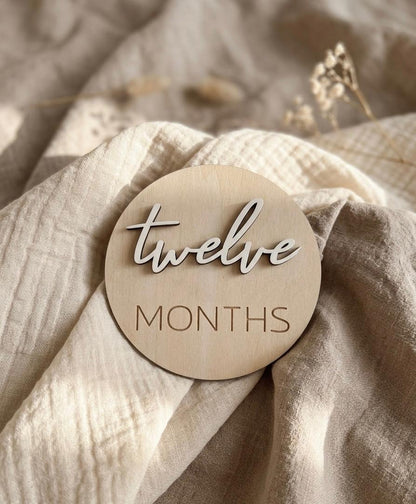 Acrylic & Wood Milestone Set